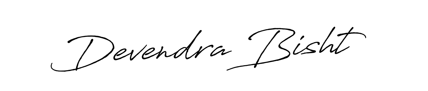 Create a beautiful signature design for name Devendra Bisht. With this signature (Antro_Vectra_Bolder) fonts, you can make a handwritten signature for free. Devendra Bisht signature style 7 images and pictures png
