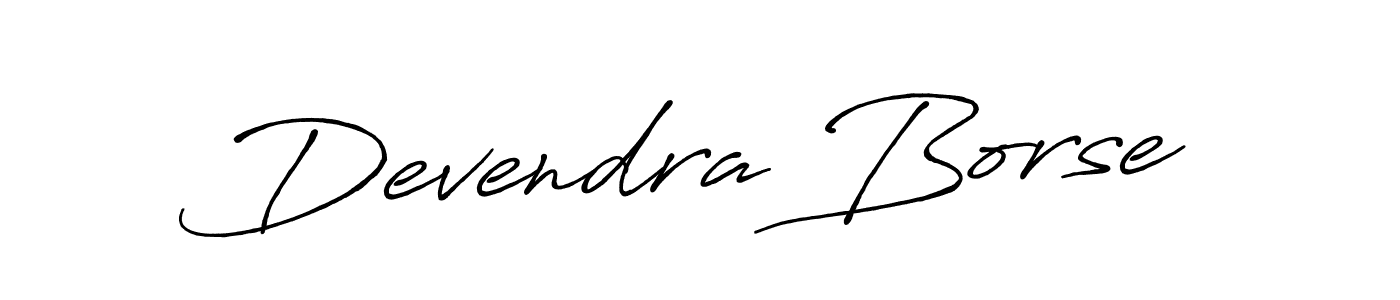 The best way (Antro_Vectra_Bolder) to make a short signature is to pick only two or three words in your name. The name Devendra Borse include a total of six letters. For converting this name. Devendra Borse signature style 7 images and pictures png