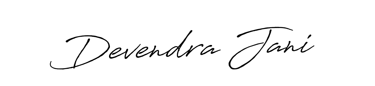 Also we have Devendra Jani name is the best signature style. Create professional handwritten signature collection using Antro_Vectra_Bolder autograph style. Devendra Jani signature style 7 images and pictures png