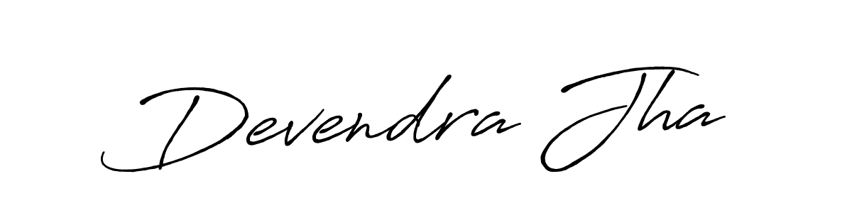 It looks lik you need a new signature style for name Devendra Jha. Design unique handwritten (Antro_Vectra_Bolder) signature with our free signature maker in just a few clicks. Devendra Jha signature style 7 images and pictures png