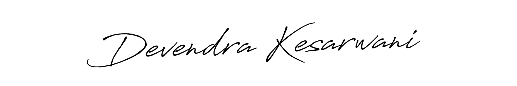 Design your own signature with our free online signature maker. With this signature software, you can create a handwritten (Antro_Vectra_Bolder) signature for name Devendra Kesarwani. Devendra Kesarwani signature style 7 images and pictures png