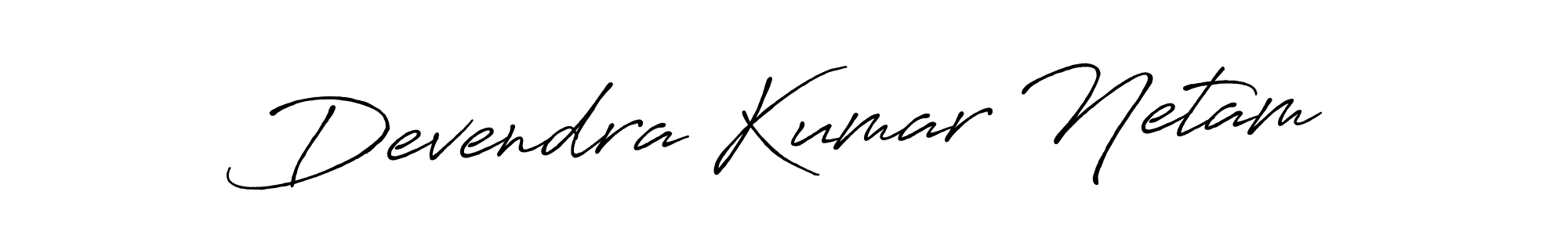 Design your own signature with our free online signature maker. With this signature software, you can create a handwritten (Antro_Vectra_Bolder) signature for name Devendra Kumar Netam. Devendra Kumar Netam signature style 7 images and pictures png