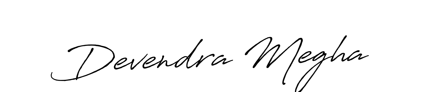 Similarly Antro_Vectra_Bolder is the best handwritten signature design. Signature creator online .You can use it as an online autograph creator for name Devendra Megha. Devendra Megha signature style 7 images and pictures png