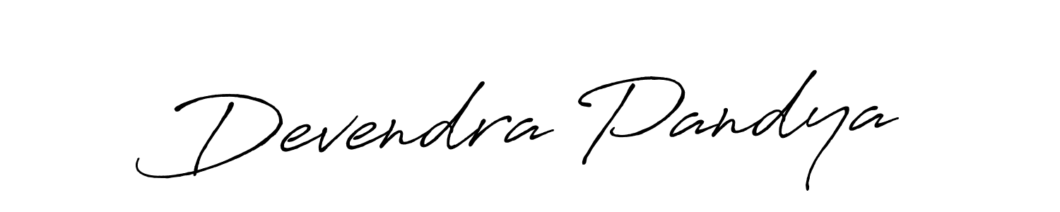 Also You can easily find your signature by using the search form. We will create Devendra Pandya name handwritten signature images for you free of cost using Antro_Vectra_Bolder sign style. Devendra Pandya signature style 7 images and pictures png