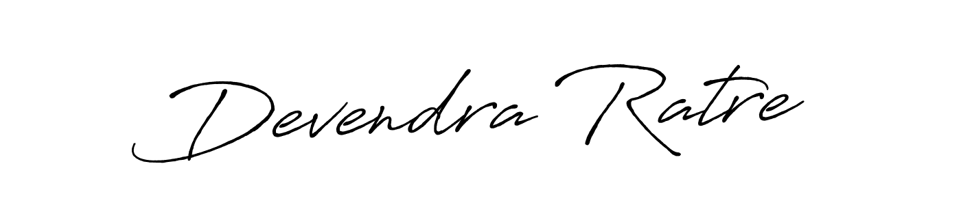 Create a beautiful signature design for name Devendra Ratre. With this signature (Antro_Vectra_Bolder) fonts, you can make a handwritten signature for free. Devendra Ratre signature style 7 images and pictures png