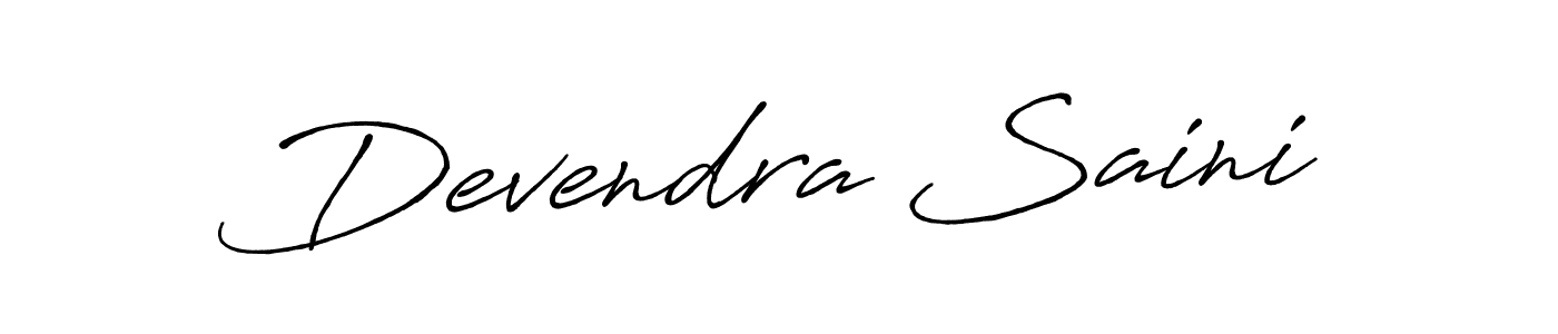 Use a signature maker to create a handwritten signature online. With this signature software, you can design (Antro_Vectra_Bolder) your own signature for name Devendra Saini. Devendra Saini signature style 7 images and pictures png