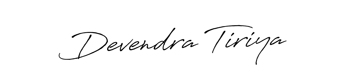 It looks lik you need a new signature style for name Devendra Tiriya. Design unique handwritten (Antro_Vectra_Bolder) signature with our free signature maker in just a few clicks. Devendra Tiriya signature style 7 images and pictures png