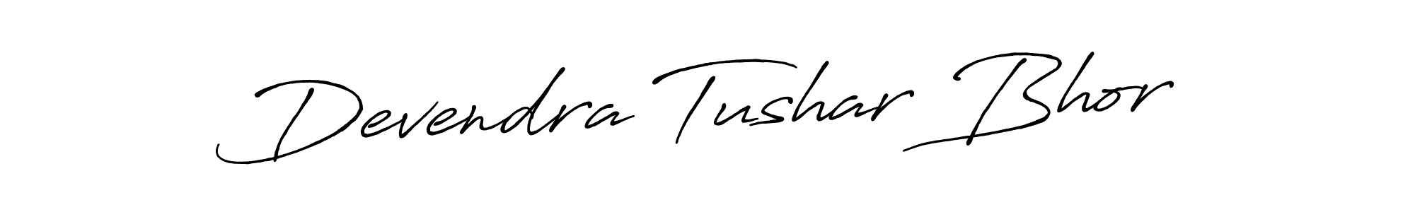 The best way (Antro_Vectra_Bolder) to make a short signature is to pick only two or three words in your name. The name Devendra Tushar Bhor include a total of six letters. For converting this name. Devendra Tushar Bhor signature style 7 images and pictures png