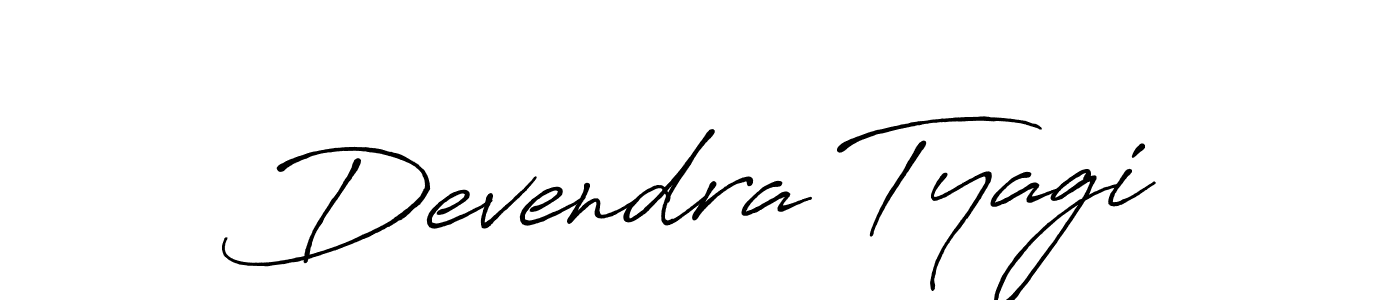 How to make Devendra Tyagi signature? Antro_Vectra_Bolder is a professional autograph style. Create handwritten signature for Devendra Tyagi name. Devendra Tyagi signature style 7 images and pictures png