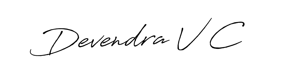 Once you've used our free online signature maker to create your best signature Antro_Vectra_Bolder style, it's time to enjoy all of the benefits that Devendra V C name signing documents. Devendra V C signature style 7 images and pictures png