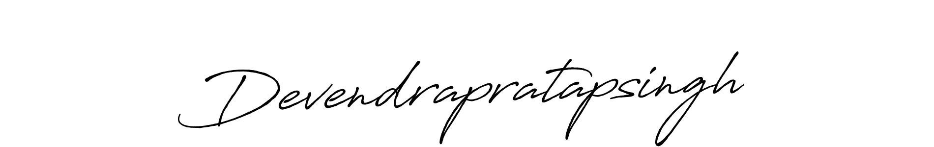 Create a beautiful signature design for name Devendrapratapsingh. With this signature (Antro_Vectra_Bolder) fonts, you can make a handwritten signature for free. Devendrapratapsingh signature style 7 images and pictures png