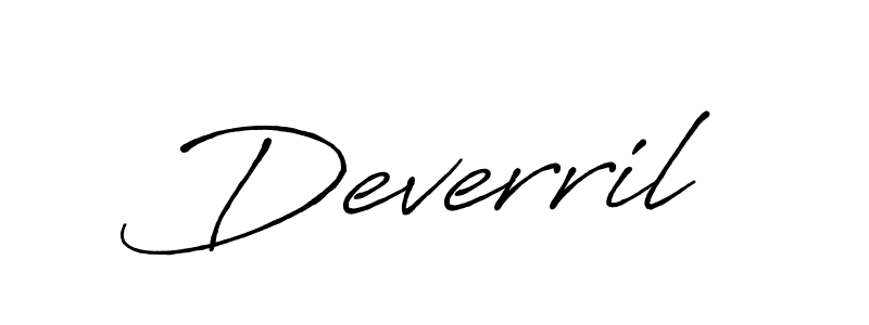 if you are searching for the best signature style for your name Deverril. so please give up your signature search. here we have designed multiple signature styles  using Antro_Vectra_Bolder. Deverril signature style 7 images and pictures png