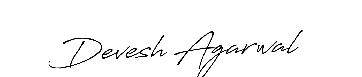 This is the best signature style for the Devesh Agarwal name. Also you like these signature font (Antro_Vectra_Bolder). Mix name signature. Devesh Agarwal signature style 7 images and pictures png