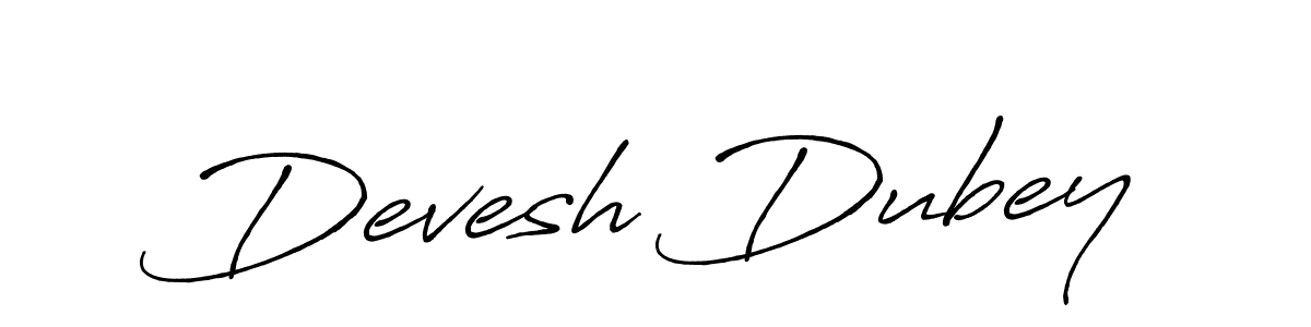 Make a short Devesh Dubey signature style. Manage your documents anywhere anytime using Antro_Vectra_Bolder. Create and add eSignatures, submit forms, share and send files easily. Devesh Dubey signature style 7 images and pictures png