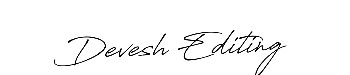 This is the best signature style for the Devesh Editing name. Also you like these signature font (Antro_Vectra_Bolder). Mix name signature. Devesh Editing signature style 7 images and pictures png