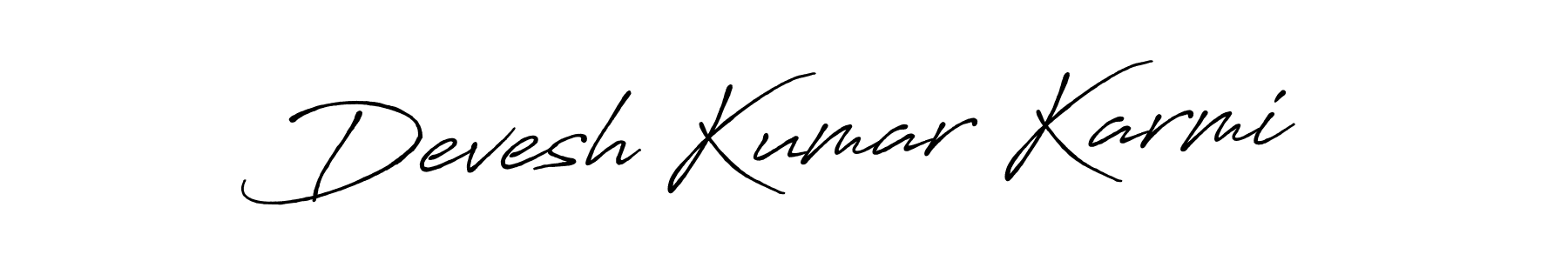 Make a short Devesh Kumar Karmi signature style. Manage your documents anywhere anytime using Antro_Vectra_Bolder. Create and add eSignatures, submit forms, share and send files easily. Devesh Kumar Karmi signature style 7 images and pictures png