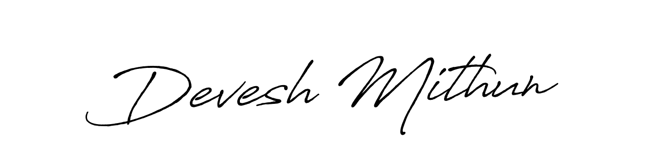 This is the best signature style for the Devesh Mithun name. Also you like these signature font (Antro_Vectra_Bolder). Mix name signature. Devesh Mithun signature style 7 images and pictures png