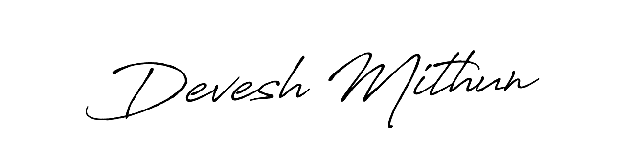 Once you've used our free online signature maker to create your best signature Antro_Vectra_Bolder style, it's time to enjoy all of the benefits that Devesh Mithun name signing documents. Devesh Mithun signature style 7 images and pictures png