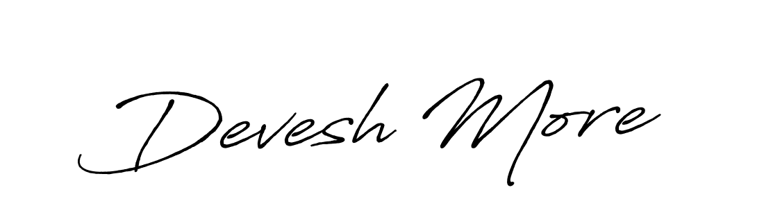 How to Draw Devesh More signature style? Antro_Vectra_Bolder is a latest design signature styles for name Devesh More. Devesh More signature style 7 images and pictures png