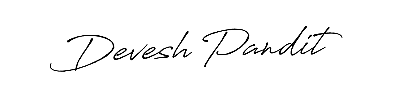 This is the best signature style for the Devesh Pandit name. Also you like these signature font (Antro_Vectra_Bolder). Mix name signature. Devesh Pandit signature style 7 images and pictures png