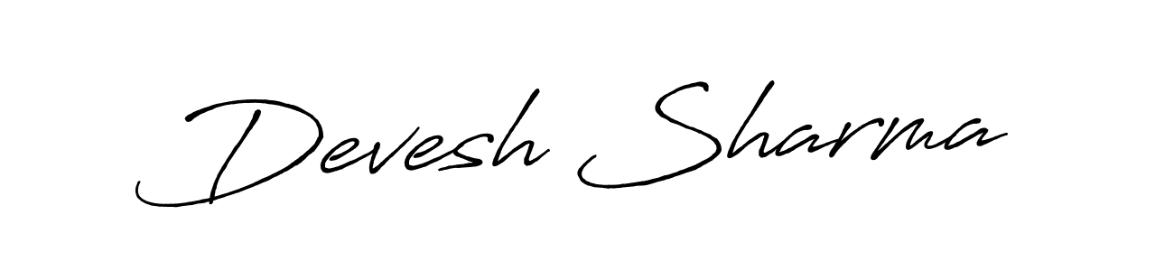 Similarly Antro_Vectra_Bolder is the best handwritten signature design. Signature creator online .You can use it as an online autograph creator for name Devesh Sharma. Devesh Sharma signature style 7 images and pictures png