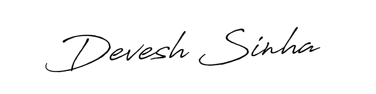 Once you've used our free online signature maker to create your best signature Antro_Vectra_Bolder style, it's time to enjoy all of the benefits that Devesh Sinha name signing documents. Devesh Sinha signature style 7 images and pictures png