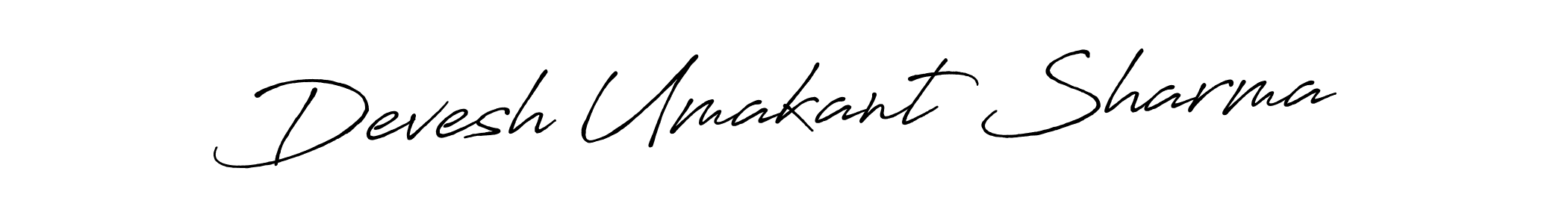 It looks lik you need a new signature style for name Devesh Umakant Sharma. Design unique handwritten (Antro_Vectra_Bolder) signature with our free signature maker in just a few clicks. Devesh Umakant Sharma signature style 7 images and pictures png