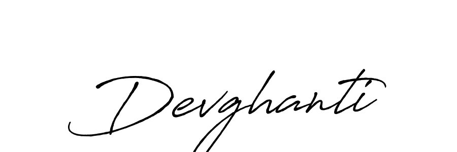 How to make Devghanti name signature. Use Antro_Vectra_Bolder style for creating short signs online. This is the latest handwritten sign. Devghanti signature style 7 images and pictures png