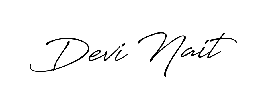 How to make Devi Nait signature? Antro_Vectra_Bolder is a professional autograph style. Create handwritten signature for Devi Nait name. Devi Nait signature style 7 images and pictures png
