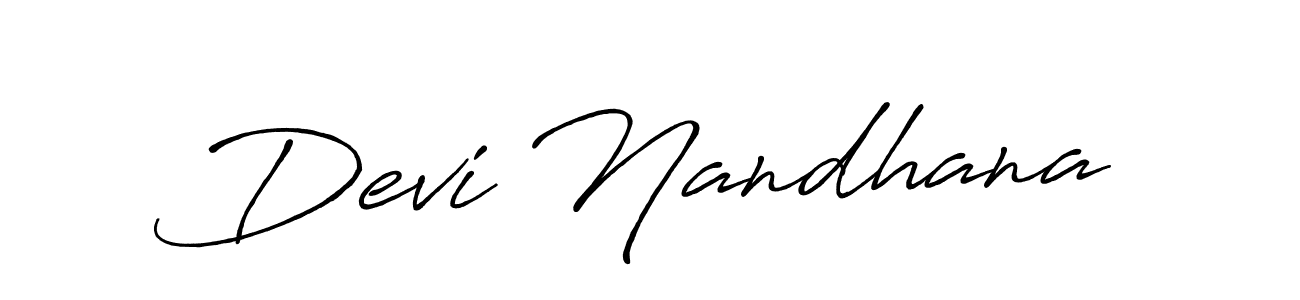 Devi Nandhana stylish signature style. Best Handwritten Sign (Antro_Vectra_Bolder) for my name. Handwritten Signature Collection Ideas for my name Devi Nandhana. Devi Nandhana signature style 7 images and pictures png