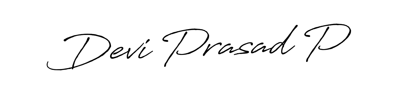 Make a beautiful signature design for name Devi Prasad P. Use this online signature maker to create a handwritten signature for free. Devi Prasad P signature style 7 images and pictures png