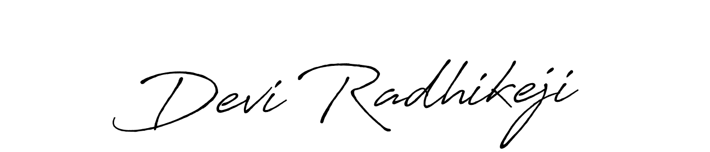 How to make Devi Radhikeji signature? Antro_Vectra_Bolder is a professional autograph style. Create handwritten signature for Devi Radhikeji name. Devi Radhikeji signature style 7 images and pictures png