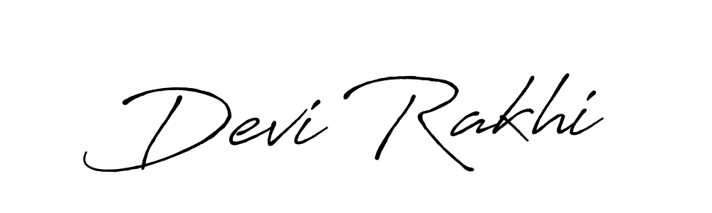 Make a beautiful signature design for name Devi Rakhi. With this signature (Antro_Vectra_Bolder) style, you can create a handwritten signature for free. Devi Rakhi signature style 7 images and pictures png