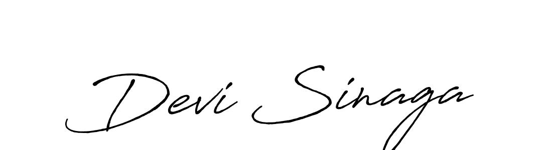 The best way (Antro_Vectra_Bolder) to make a short signature is to pick only two or three words in your name. The name Devi Sinaga include a total of six letters. For converting this name. Devi Sinaga signature style 7 images and pictures png