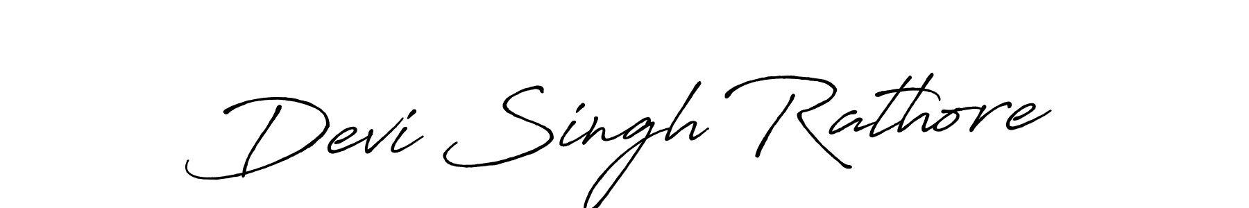 Create a beautiful signature design for name Devi Singh Rathore. With this signature (Antro_Vectra_Bolder) fonts, you can make a handwritten signature for free. Devi Singh Rathore signature style 7 images and pictures png