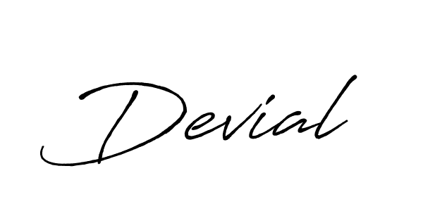 How to make Devial name signature. Use Antro_Vectra_Bolder style for creating short signs online. This is the latest handwritten sign. Devial signature style 7 images and pictures png