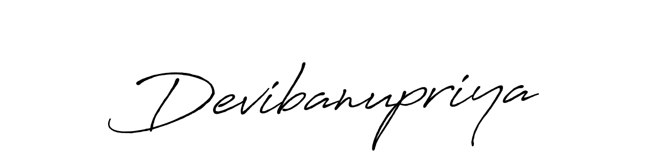 Design your own signature with our free online signature maker. With this signature software, you can create a handwritten (Antro_Vectra_Bolder) signature for name Devibanupriya. Devibanupriya signature style 7 images and pictures png