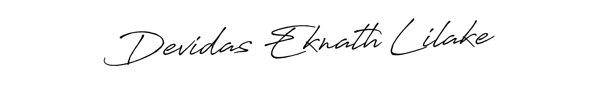 Design your own signature with our free online signature maker. With this signature software, you can create a handwritten (Antro_Vectra_Bolder) signature for name Devidas Eknath Lilake. Devidas Eknath Lilake signature style 7 images and pictures png