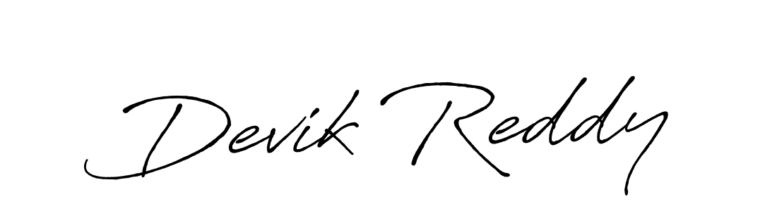 Antro_Vectra_Bolder is a professional signature style that is perfect for those who want to add a touch of class to their signature. It is also a great choice for those who want to make their signature more unique. Get Devik Reddy name to fancy signature for free. Devik Reddy signature style 7 images and pictures png