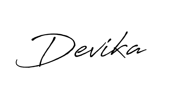 Devika stylish signature style. Best Handwritten Sign (Antro_Vectra_Bolder) for my name. Handwritten Signature Collection Ideas for my name Devika. Devika signature style 7 images and pictures png