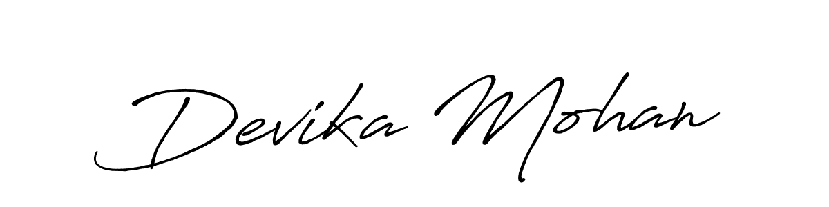Make a short Devika Mohan signature style. Manage your documents anywhere anytime using Antro_Vectra_Bolder. Create and add eSignatures, submit forms, share and send files easily. Devika Mohan signature style 7 images and pictures png
