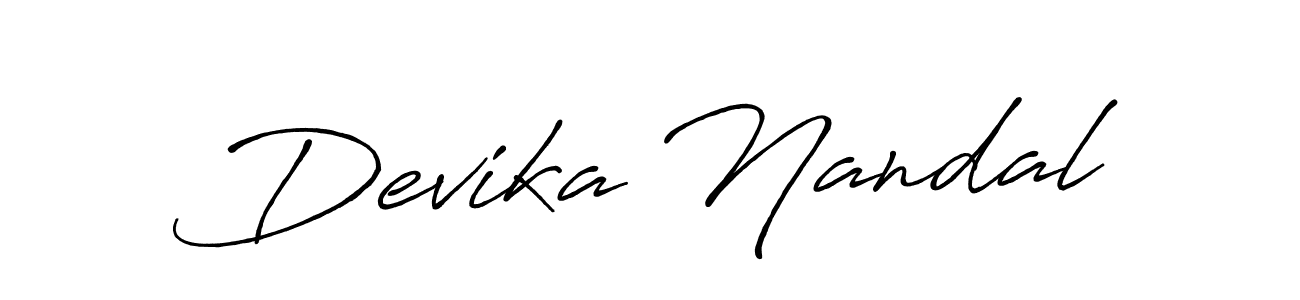 It looks lik you need a new signature style for name Devika Nandal. Design unique handwritten (Antro_Vectra_Bolder) signature with our free signature maker in just a few clicks. Devika Nandal signature style 7 images and pictures png