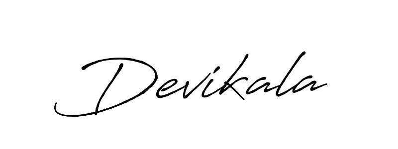 How to make Devikala name signature. Use Antro_Vectra_Bolder style for creating short signs online. This is the latest handwritten sign. Devikala signature style 7 images and pictures png