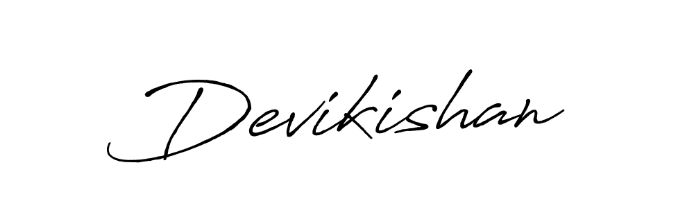 Create a beautiful signature design for name Devikishan. With this signature (Antro_Vectra_Bolder) fonts, you can make a handwritten signature for free. Devikishan signature style 7 images and pictures png