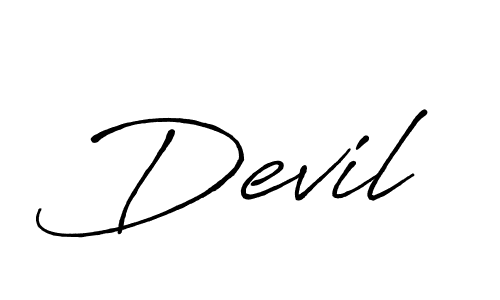 It looks lik you need a new signature style for name Devil. Design unique handwritten (Antro_Vectra_Bolder) signature with our free signature maker in just a few clicks. Devil signature style 7 images and pictures png