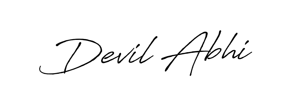 Make a beautiful signature design for name Devil Abhi. Use this online signature maker to create a handwritten signature for free. Devil Abhi signature style 7 images and pictures png