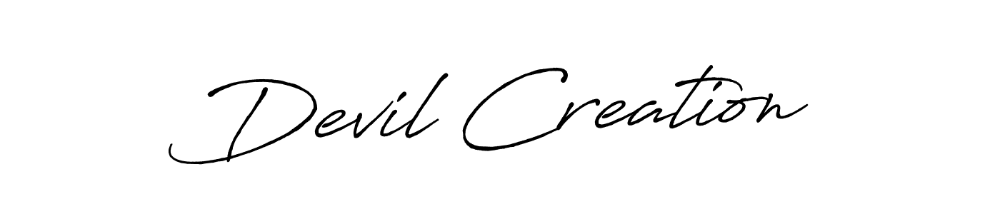 How to make Devil Creation signature? Antro_Vectra_Bolder is a professional autograph style. Create handwritten signature for Devil Creation name. Devil Creation signature style 7 images and pictures png