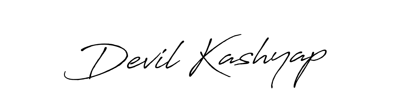 Once you've used our free online signature maker to create your best signature Antro_Vectra_Bolder style, it's time to enjoy all of the benefits that Devil Kashyap name signing documents. Devil Kashyap signature style 7 images and pictures png