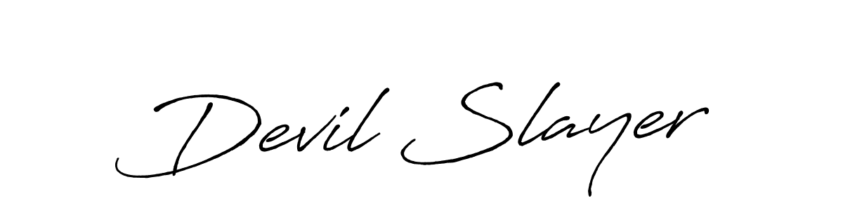 The best way (Antro_Vectra_Bolder) to make a short signature is to pick only two or three words in your name. The name Devil Slayer include a total of six letters. For converting this name. Devil Slayer signature style 7 images and pictures png