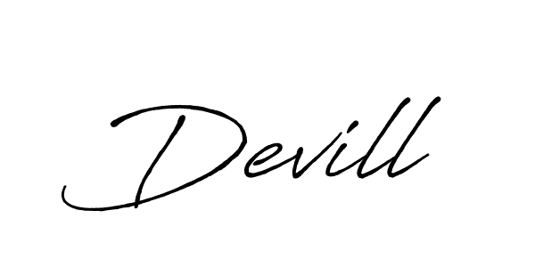 Also You can easily find your signature by using the search form. We will create Devill name handwritten signature images for you free of cost using Antro_Vectra_Bolder sign style. Devill signature style 7 images and pictures png